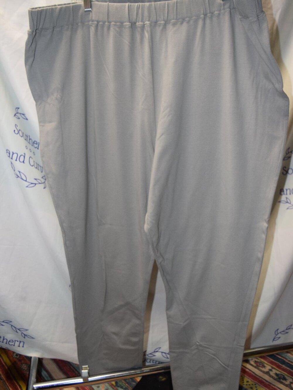 Soft Focus Gray Leggings, Pullon Size 30/32, 3X